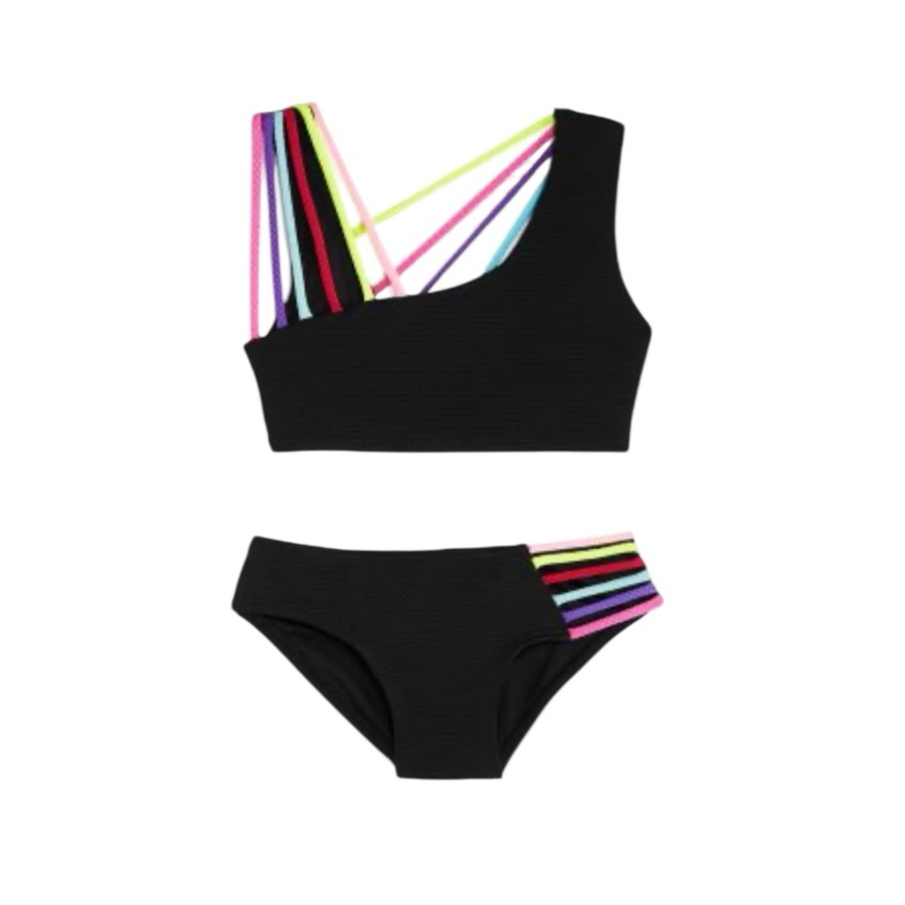 NWT Little Peixoto Girls Olivia Strappy 2‎ Piece Bathing Suit Bikini Swimsuit